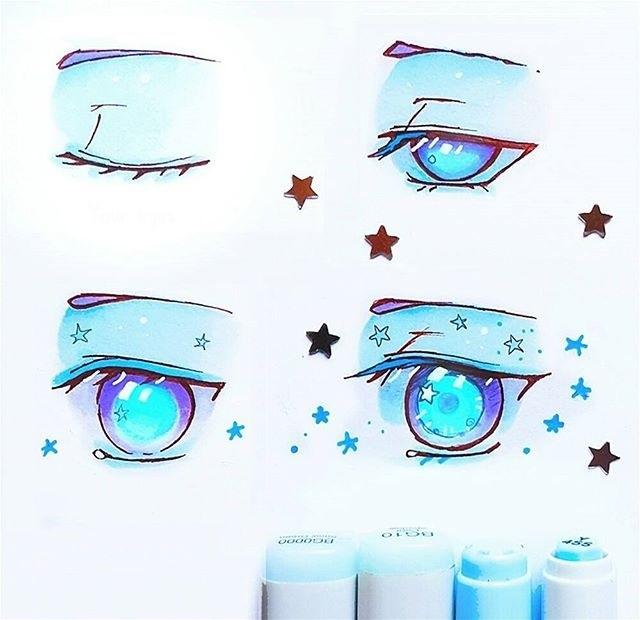 零基础四种简单的眼睛画法,超简单的4种眼睛画法