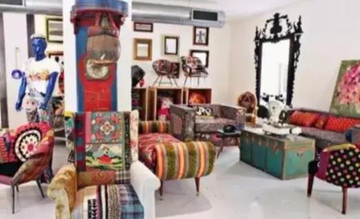 手工拼布衣柜,拼布家具