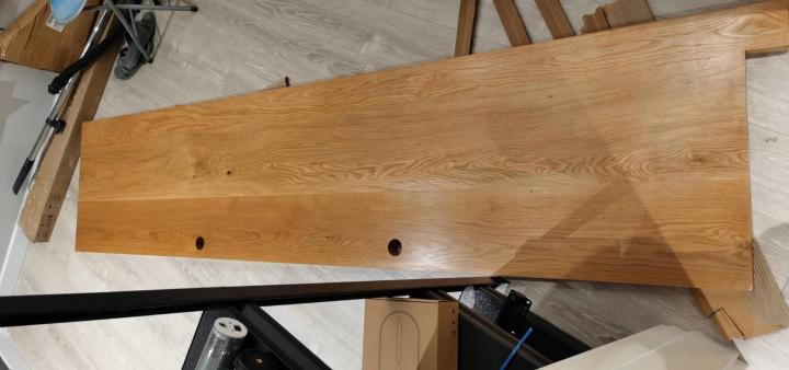 推荐一款简单精致的电脑桌,diy双人实木电脑桌