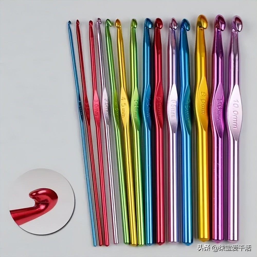 钩针新手应该买哪种型号,零基础钩针入门应该先学钩什么