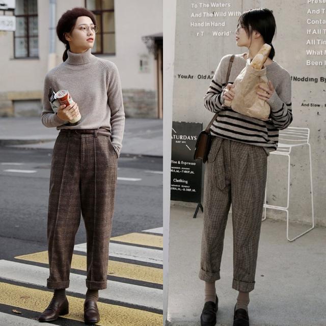 为什么自己穿格子裤不好看,为什么你穿阔腿裤不好看