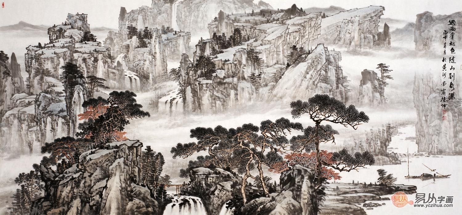 适合客厅的挂画山水画,客厅沙发墙挂画山水画有讲究吗