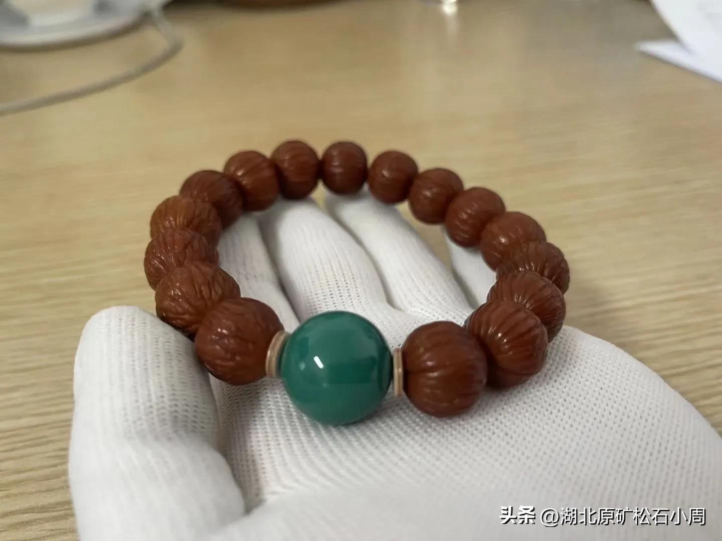 核桃串珠搭配示意图,核桃串珠搭配