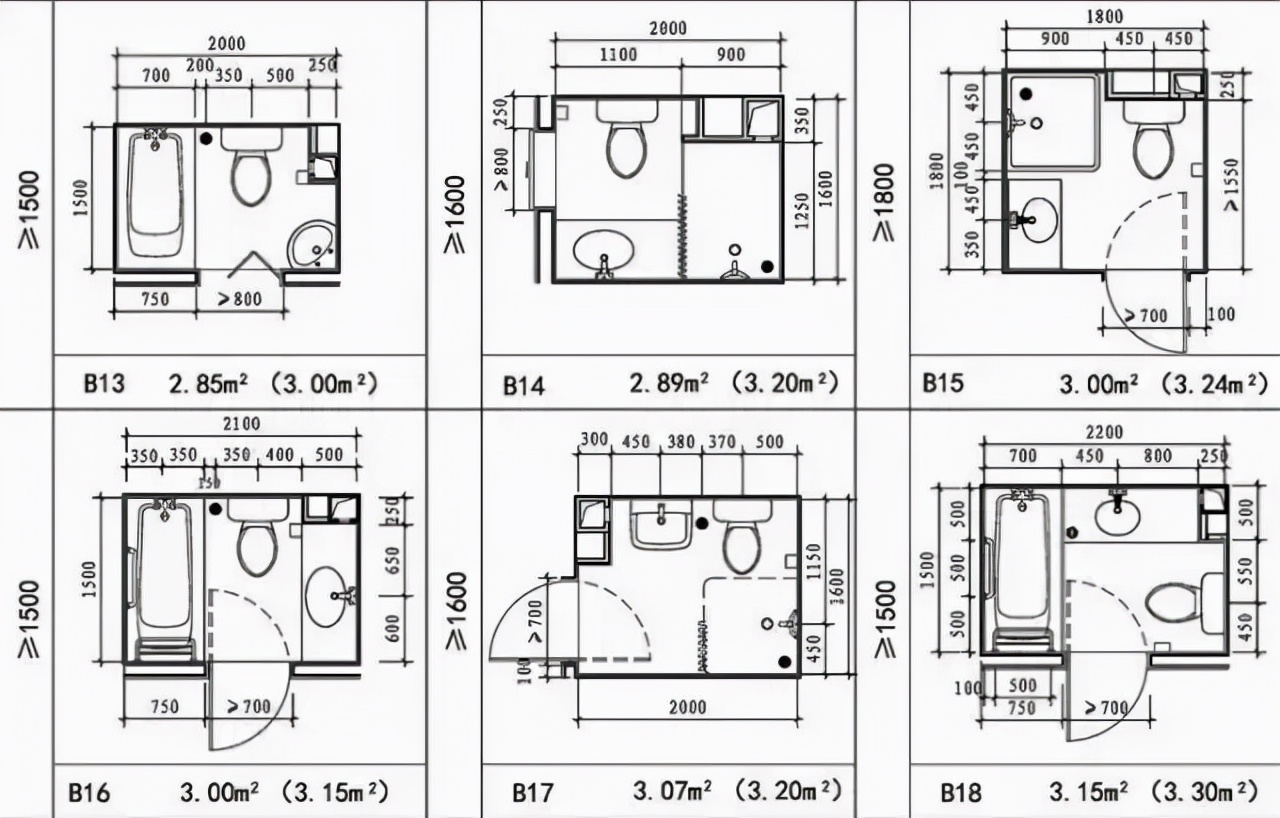 四个平方的卫生间如何布局,卫生间各种设计布局
