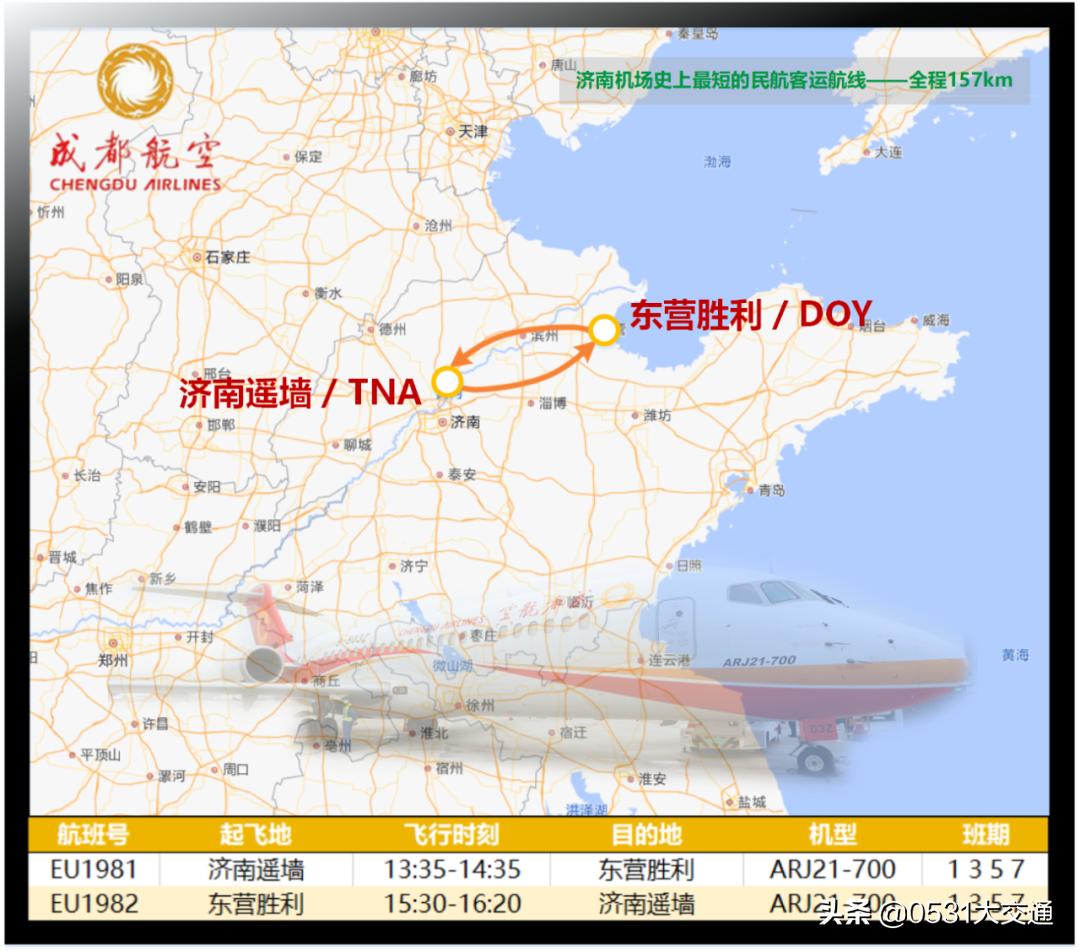 成都航空的航线,成都航空济南