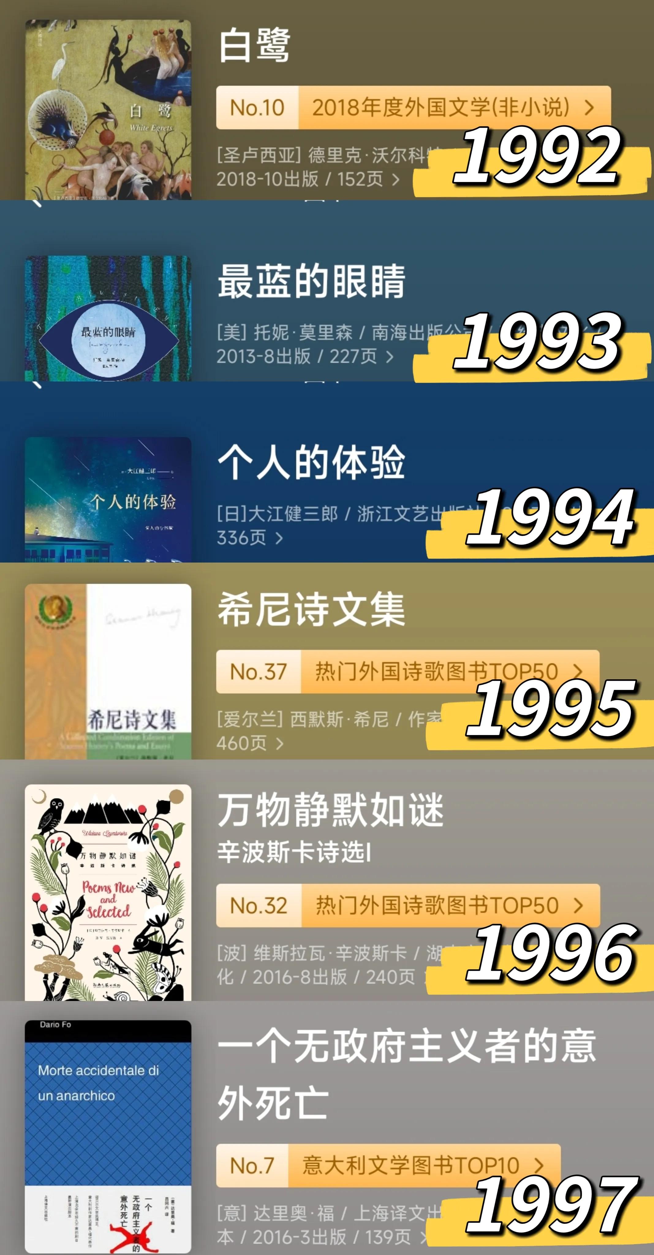 十大诺奖小说经典,50本顶级作家书单