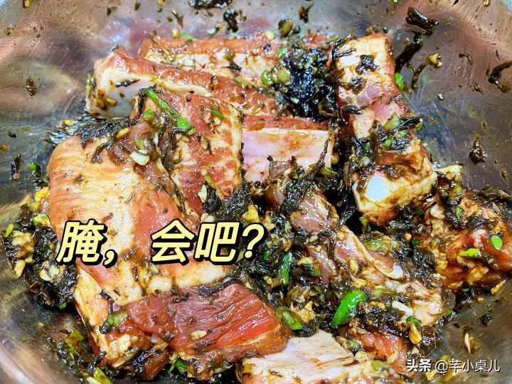 橄榄菜焖排骨,橄榄菜烤排骨的做法