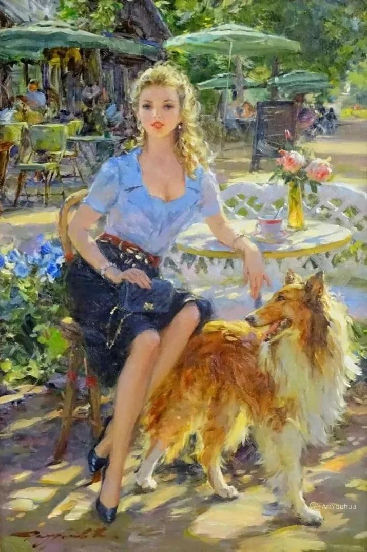 俄罗斯康斯坦丁的油画,康斯坦丁天空之镜油画