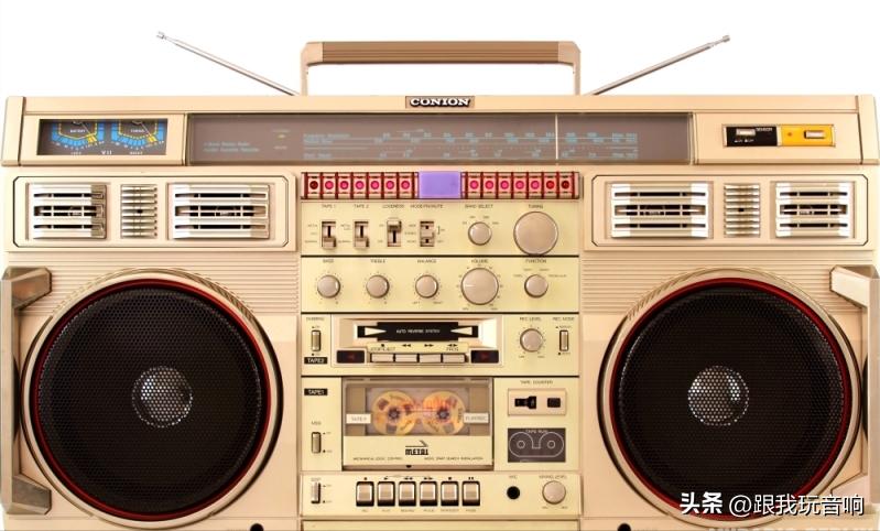 80年代复古科技聚焦：经典的康宁ConionC-100F老式收录音机音响