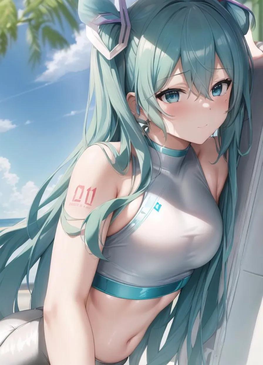 初音未来绘画教程可爱版,ai绘画未来少女