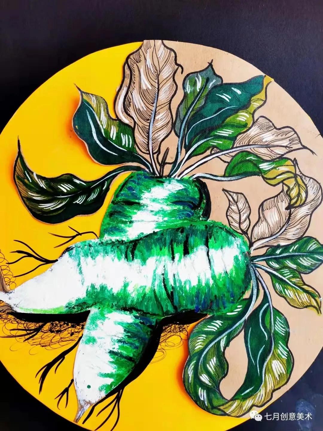 幼儿园蔬菜绘画,绘画教程简单初学者蔬菜水果