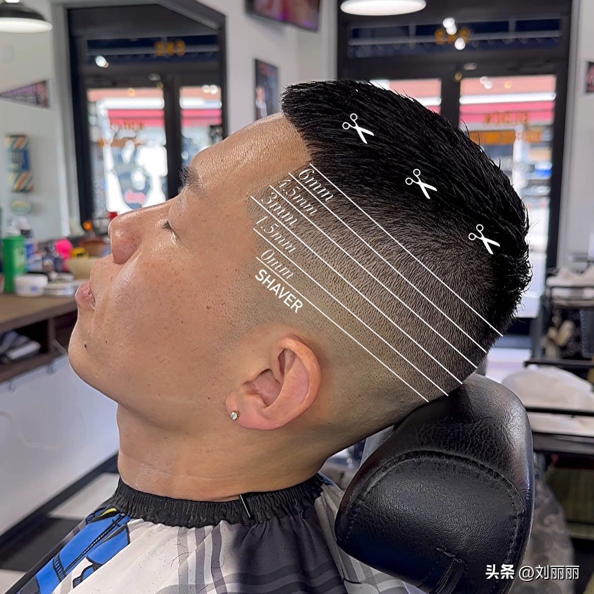 周围铲青男士发型,两边铲短发型男学生