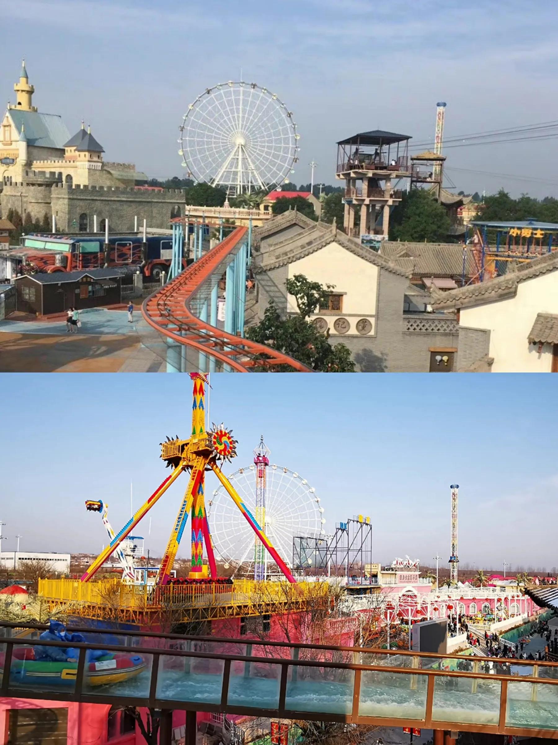 西安秦岭野生动物园游乐场,西安小孩子玩的室外游乐场