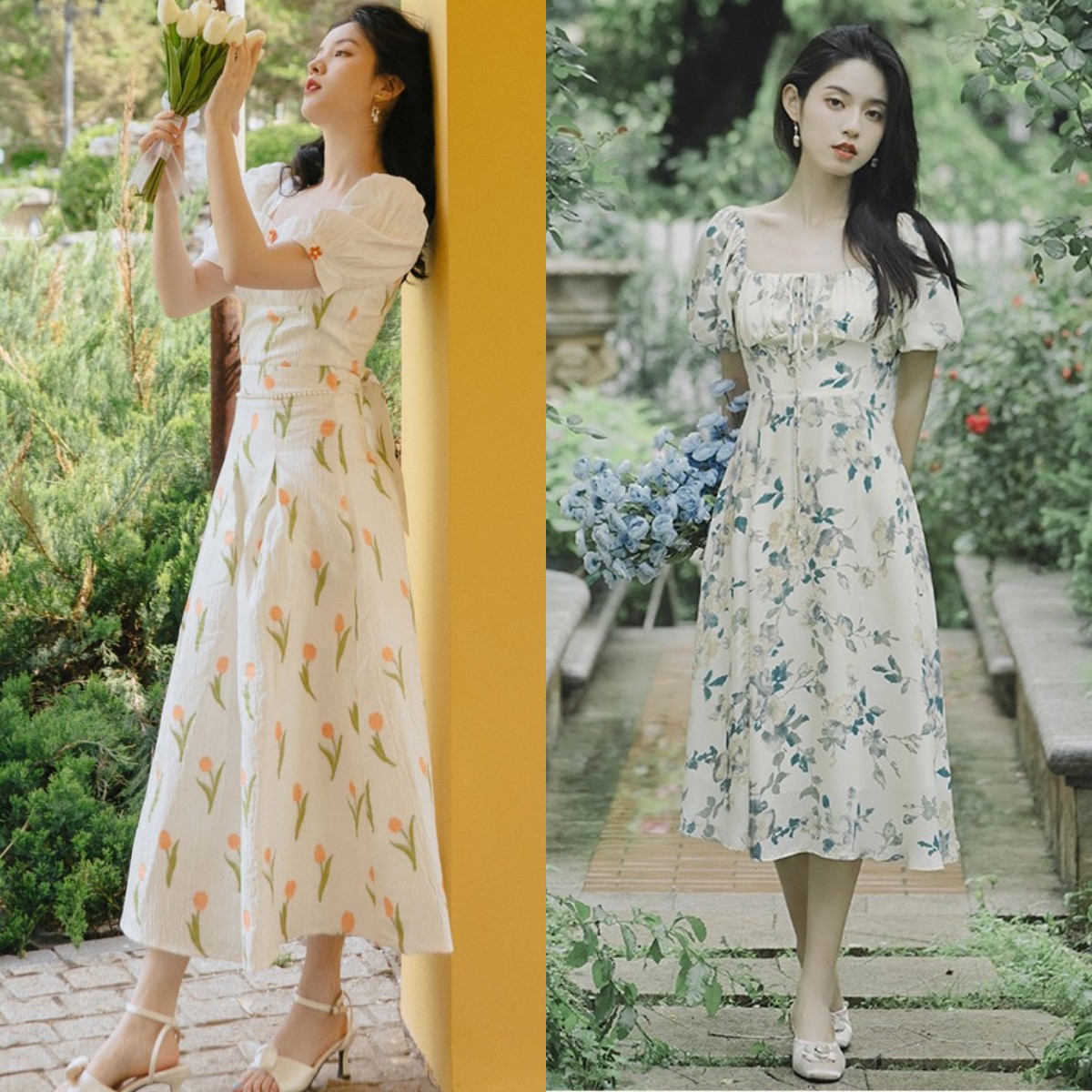 夏天时尚碎花裙,今夏最流行的碎花裙