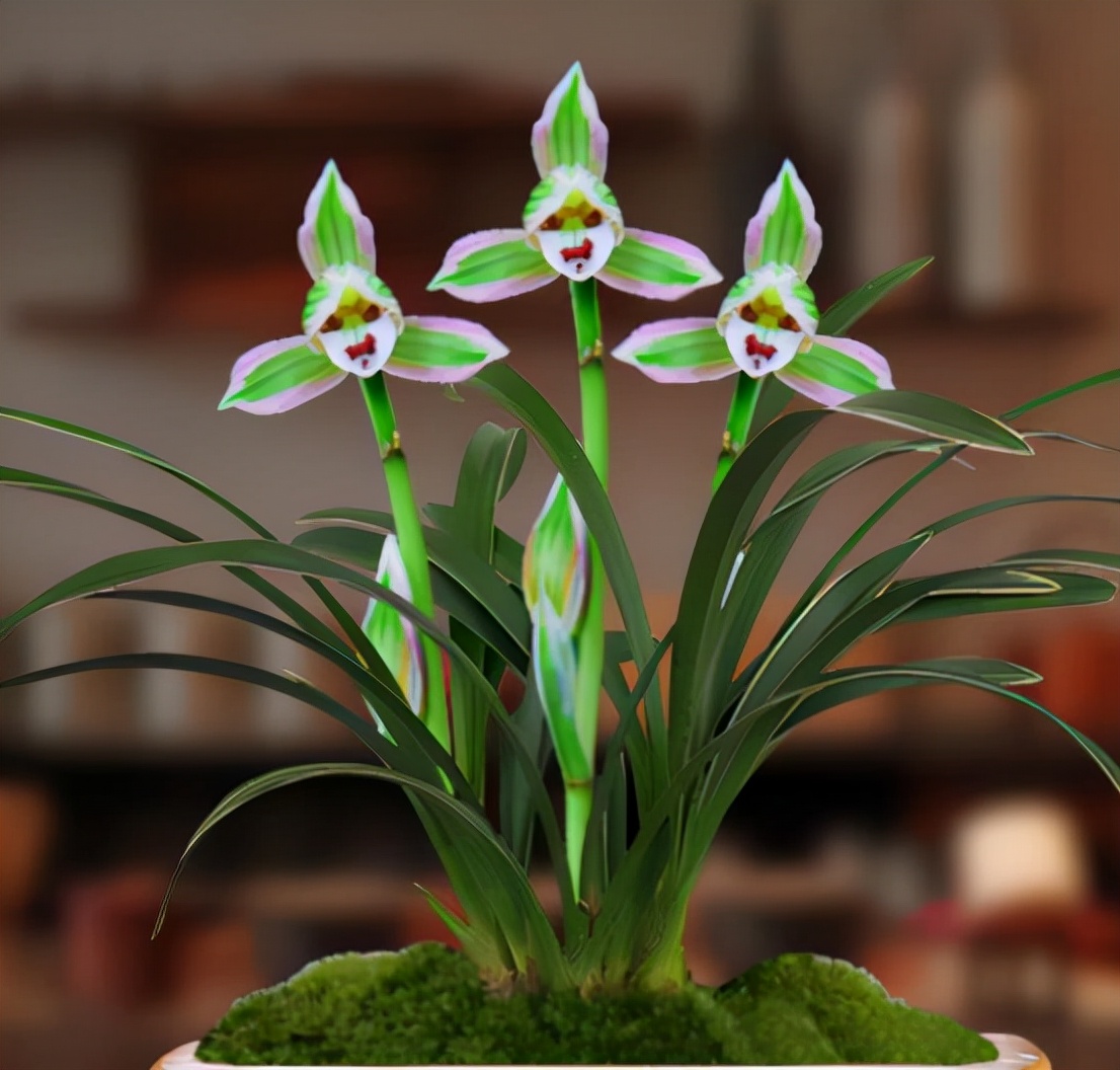 带一点金边的兰花是什么品种,叶宽且带金边的兰花