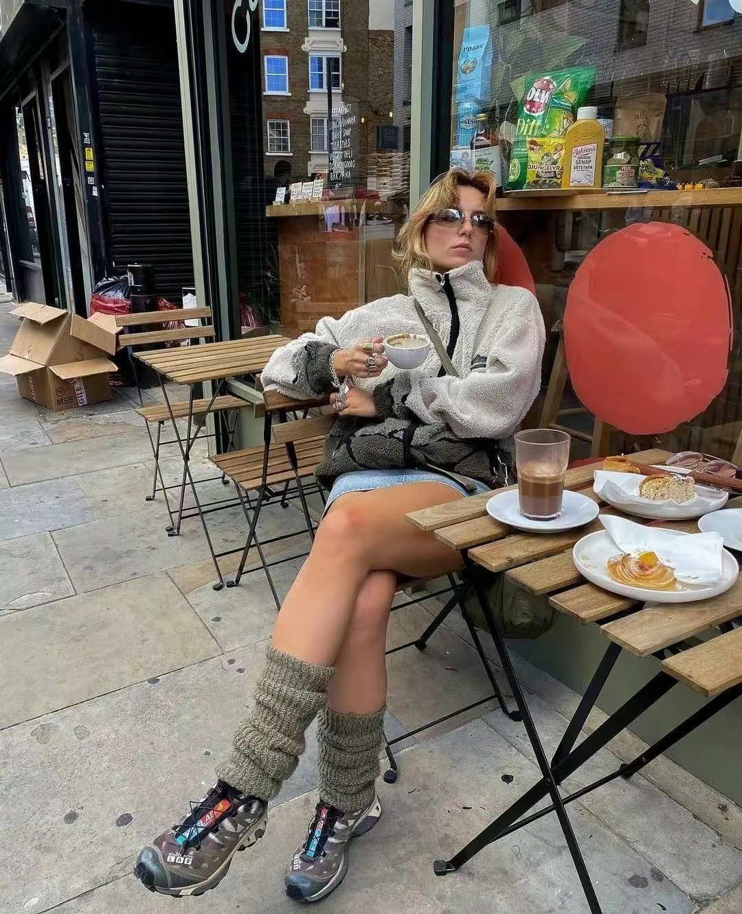 堆堆袜穿搭爆火视频,堆堆袜可爱网红爆款