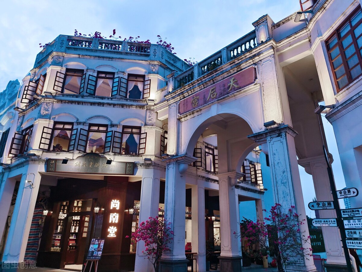 百年骑楼老街海口,东莞石龙百年骑楼老街