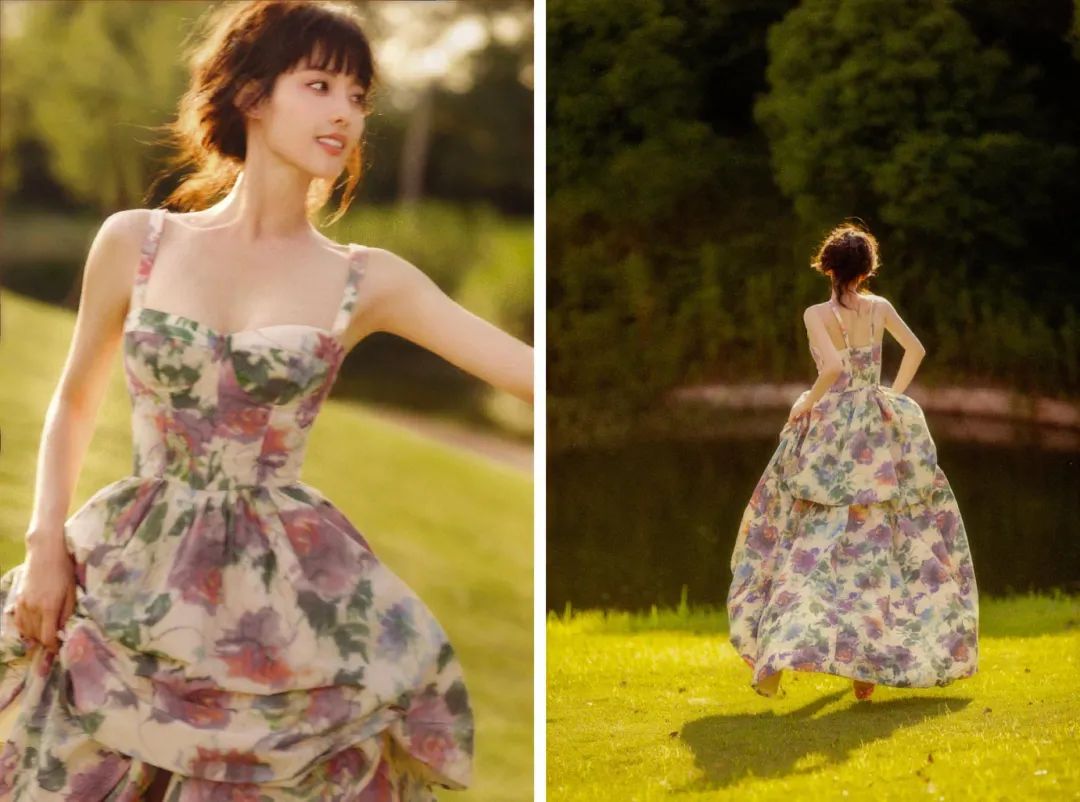 适合旅游穿的花裙子,夏天的花裙子美丽又治愈