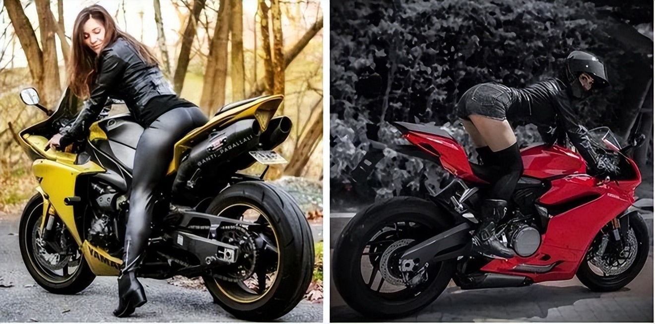 女生骑摩托车伸腰,女生骑摩托车前轮翘起来