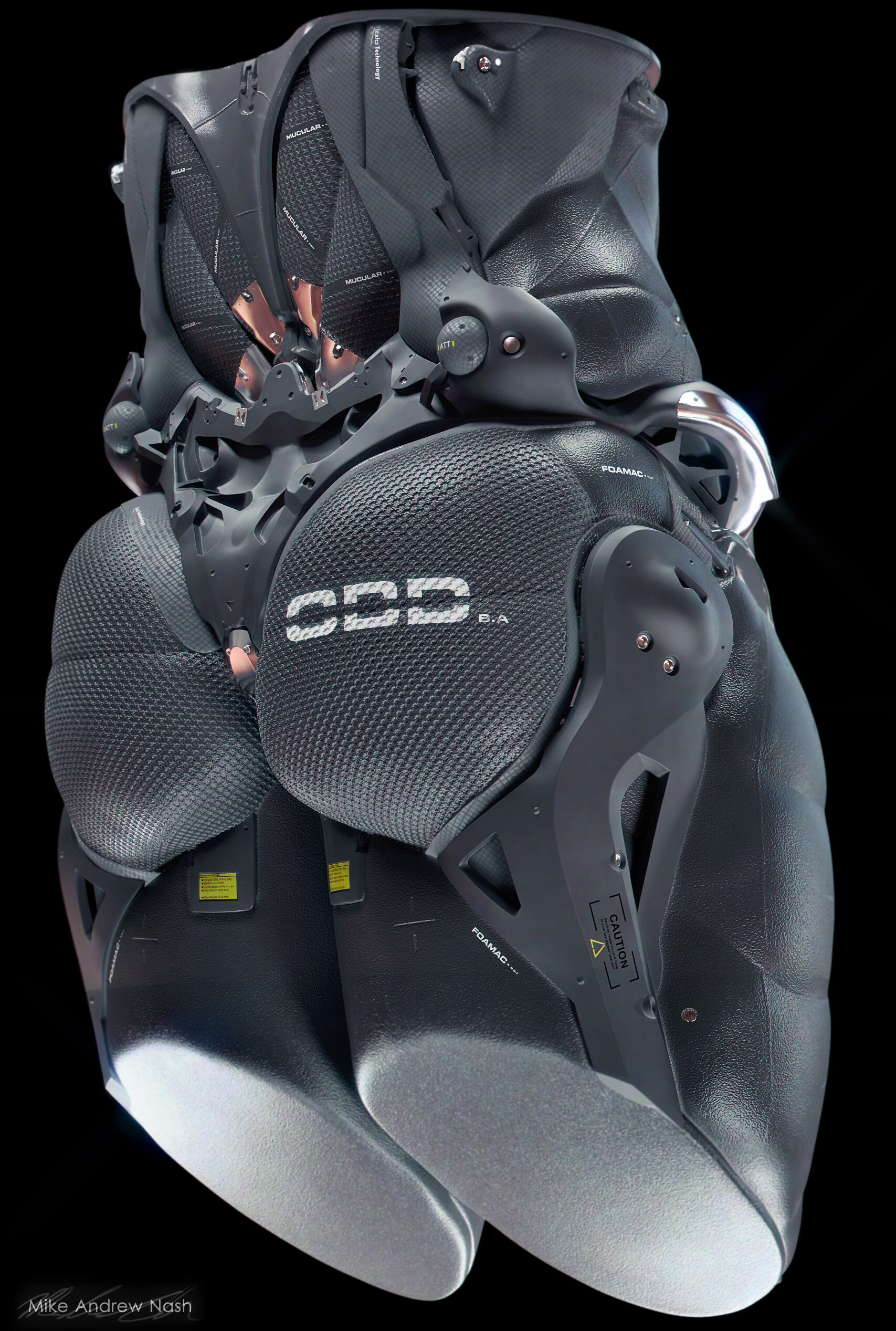 COOL!令人叹为观止的精密机甲穿戴设备｜设计师mikenash作品欣赏