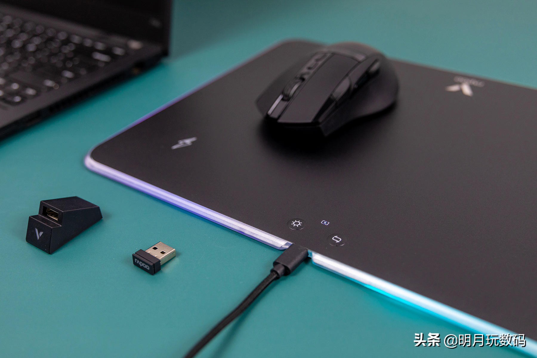 雷柏v100游戏键鼠套装黑色参数,雷柏鼠标垫V10RGB