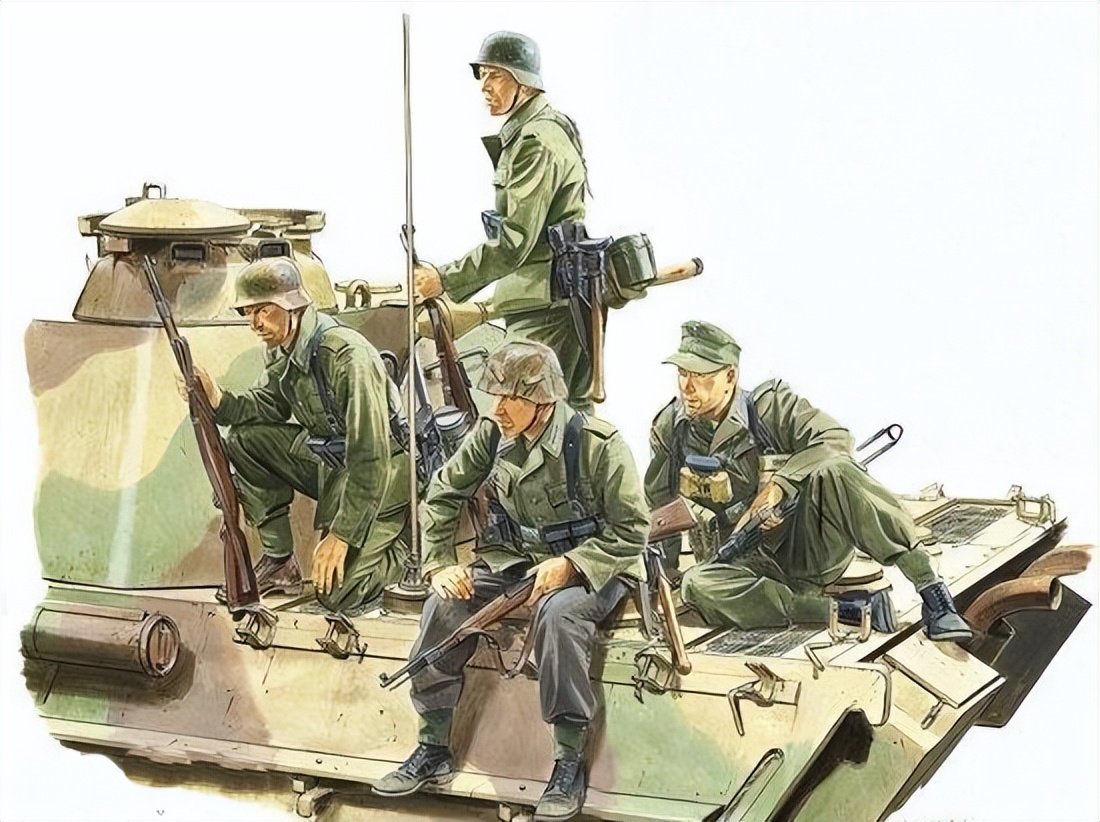 二战德军彩照图,二战德军坦克彩绘图片