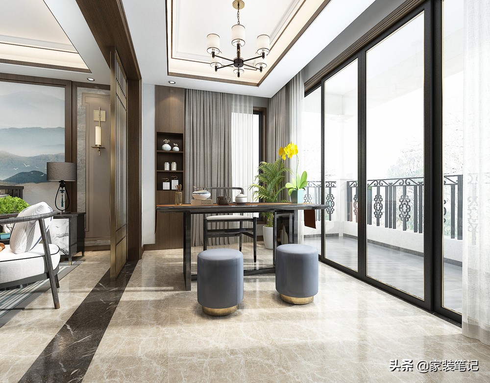 厦门装修风格好看的房子,厦门新中式极简轻奢风格装修