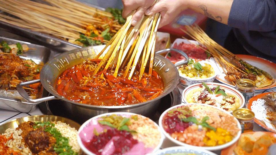 全成都最好吃最火的串串,成都红牌老字号网红串串