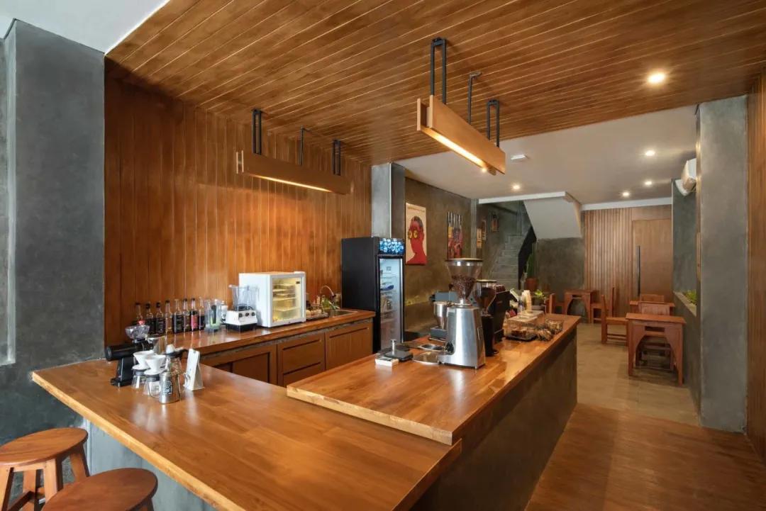 咖啡馆与餐厅一起的设计,极简咖啡厅设计案例赏析