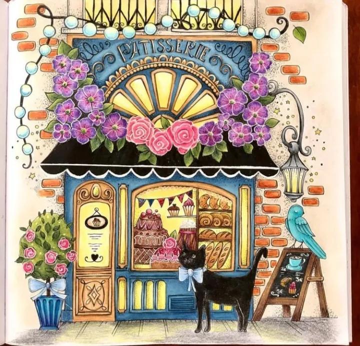 100幅初学者彩铅画花卉,100张新手彩铅临摹图片