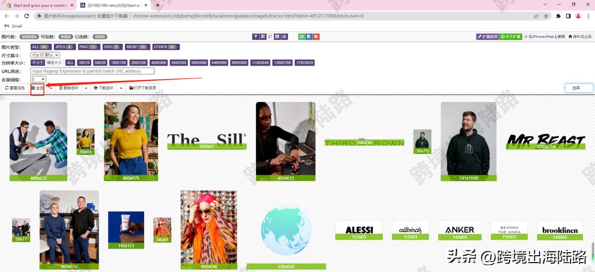 浏览器中的图片怎么批量保存,浏览器怎么批量下载图片