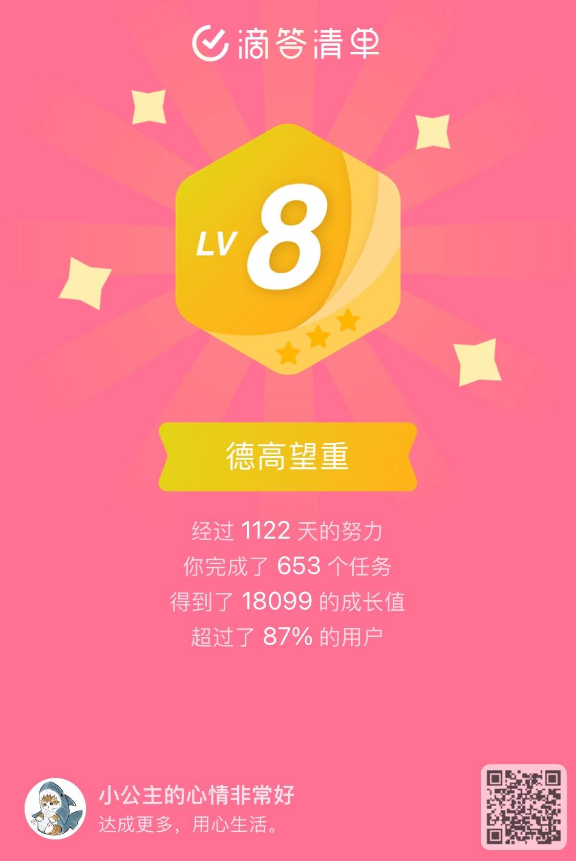 虽不再使用滴答清单，但心得依旧需要分享