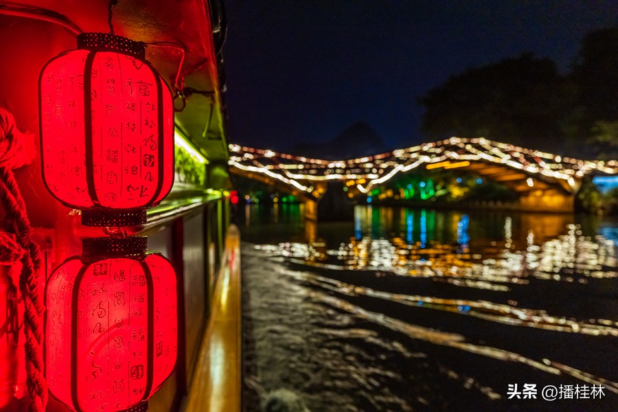 桂林两江四湖画舫游船,桂林景区画舫船