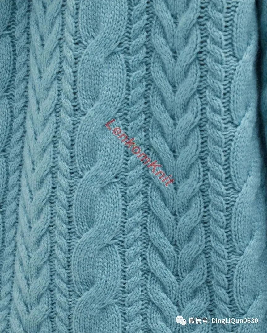 蓝色针织衫图解,有图解的套头针织衫