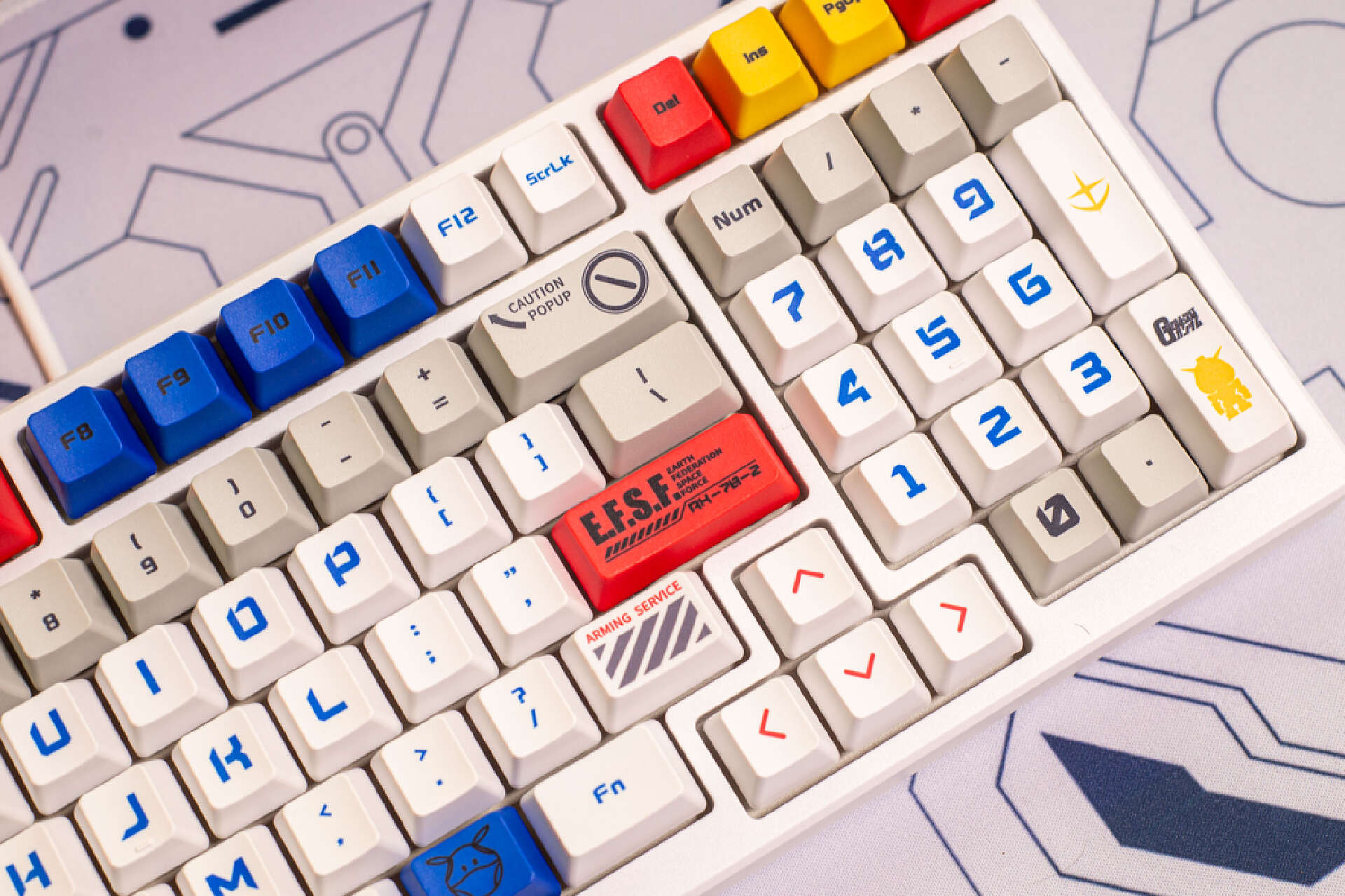 ikbc高达联名键盘值得买吗青轴,ikbc高达联名键盘87键开箱1.0版本