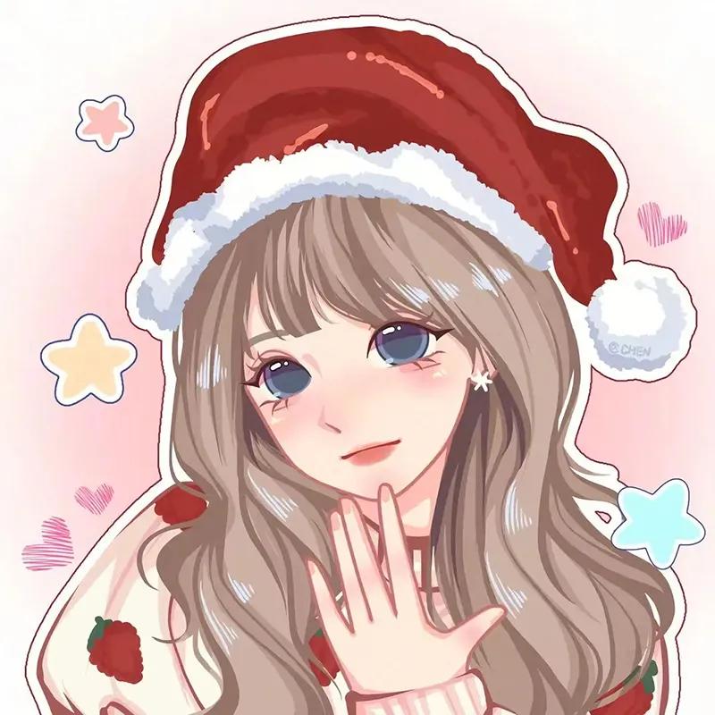 可爱呆萌头像动漫卡通二次元女生,老奶奶抽大烟袋的图卡通动漫头像