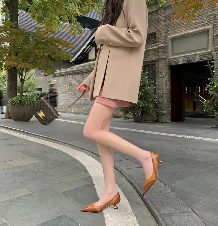 法式设计师款鞋,法式尖头单鞋设计师