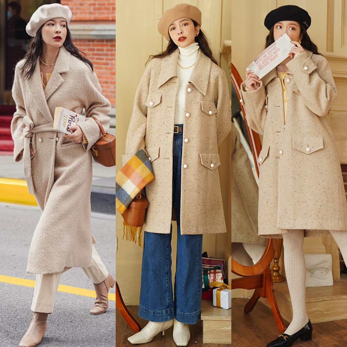 女人到了一定年纪买衣服要有质感,40多的女人穿什么颜色的大衣好看