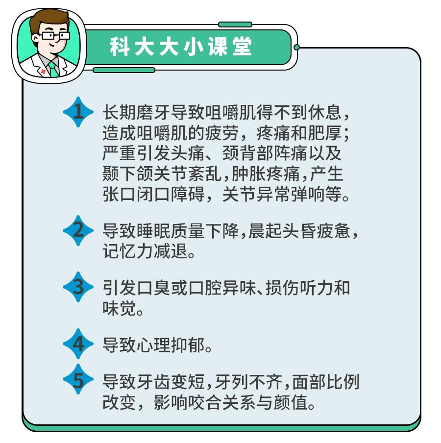 娃睡觉磨牙，不能放任不管！5大后遗症，毁掉牙齿毁脸型