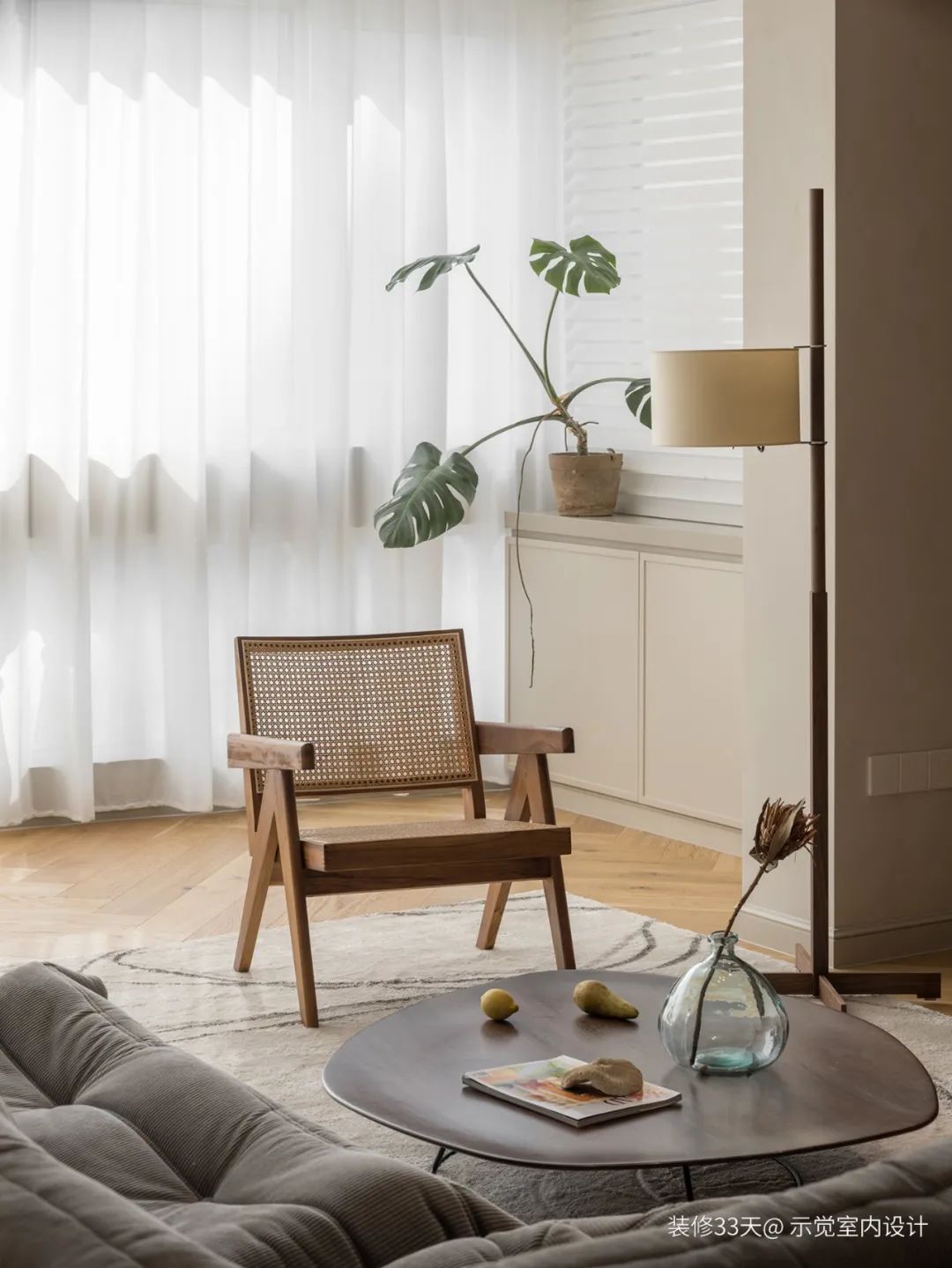 增加进门玄关迎面墙效果图,入户玄关客厅书柜一体效果