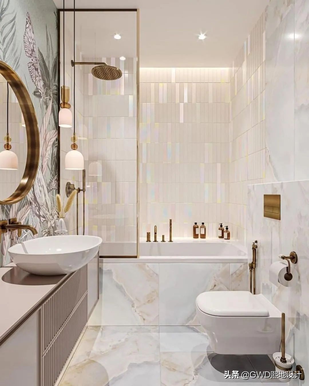 最美卫生间装修效果图,2021最火卫生间设计效果图