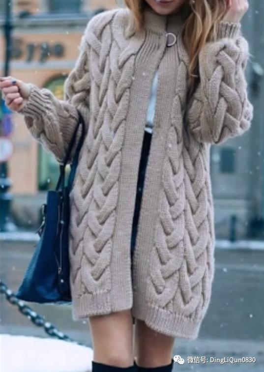 创意洋气针织开衫,针织外搭开衫中长款高档