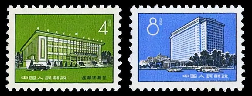 体育场馆邮票,中国第一套体育邮票