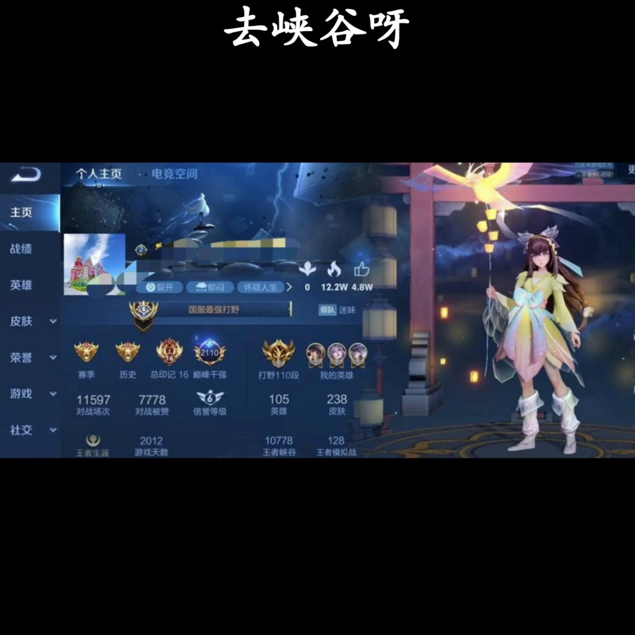 我在王者峡谷等你原版,王者峡谷等你小说