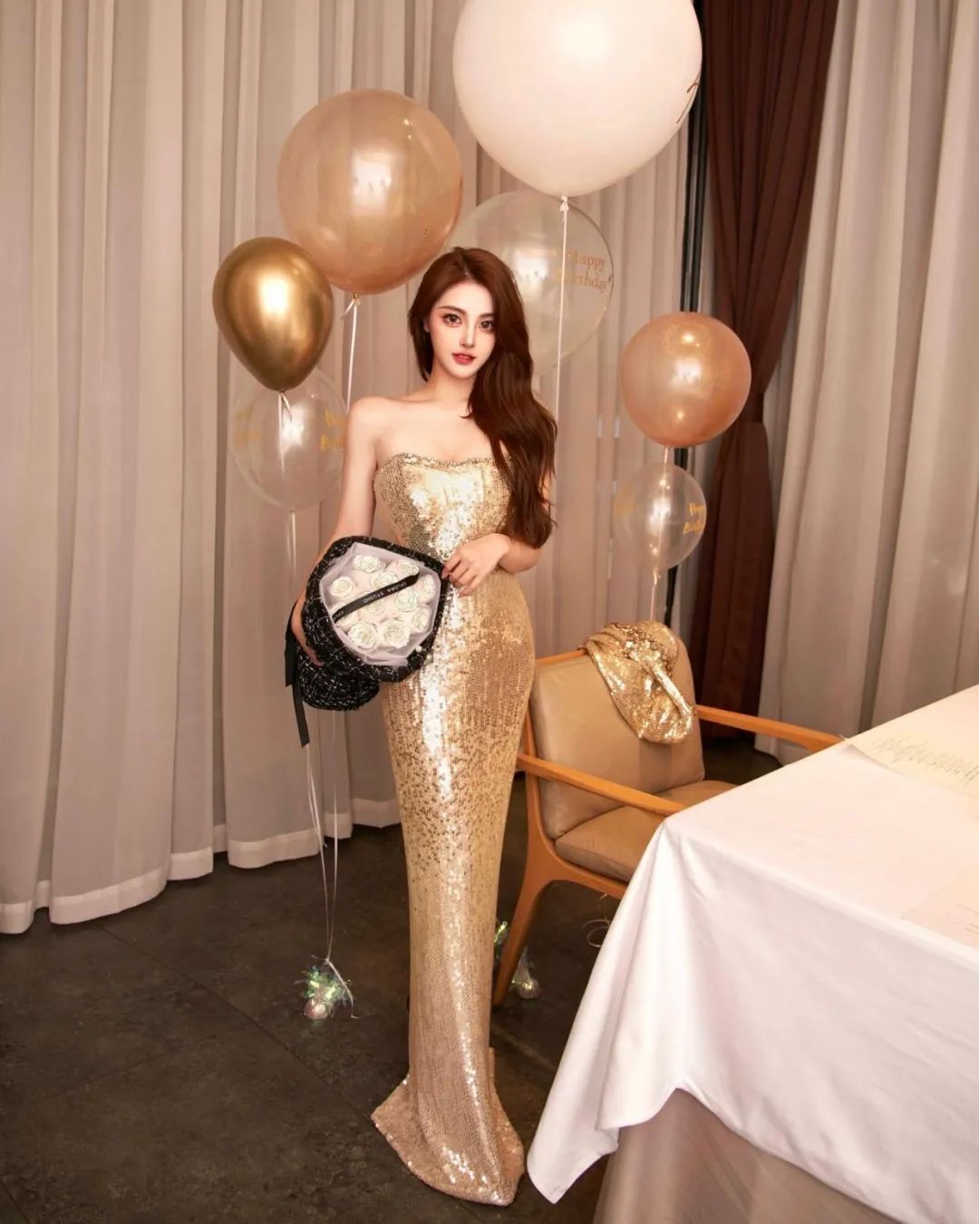 ins女神。如果不能一夜暴富，一夜抱你也好