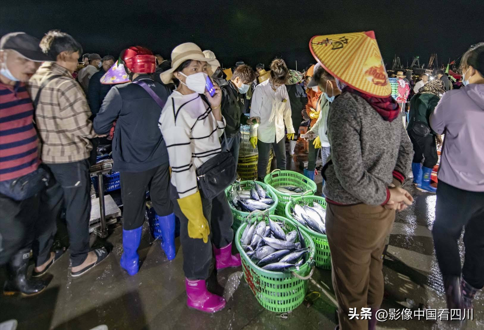 海南陵水新村疍家渔港,海南陵水水产市场