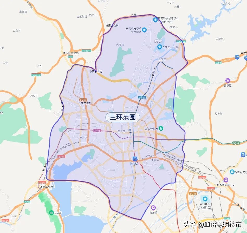 昆明三环闭合招标,昆明三环闭合线路确定