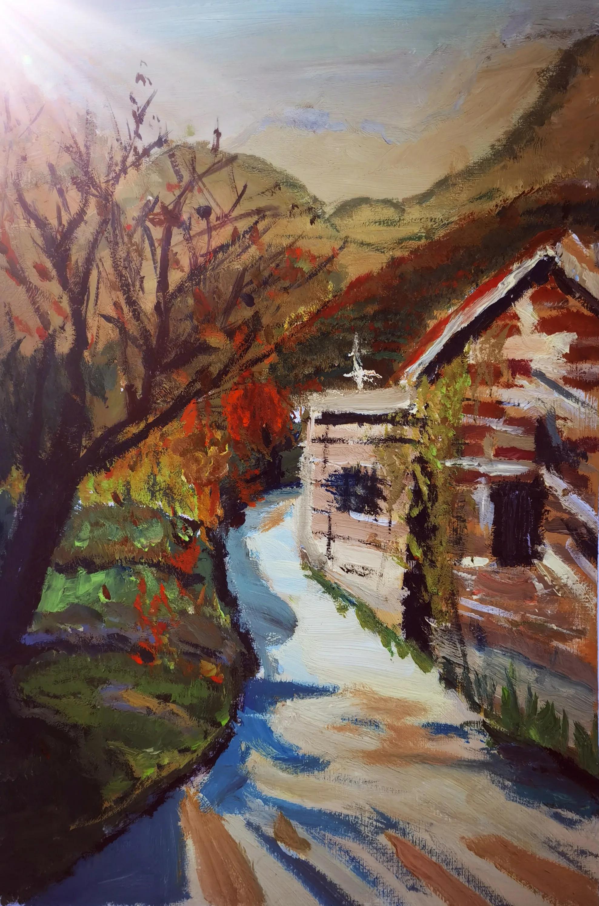 叶县迎国庆书画展,叶县融通实验高中国庆画展