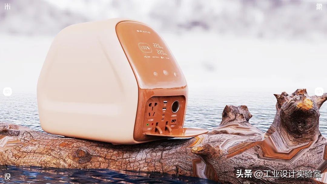 户外移动电源设计平面图标,户外移动电源产品设计