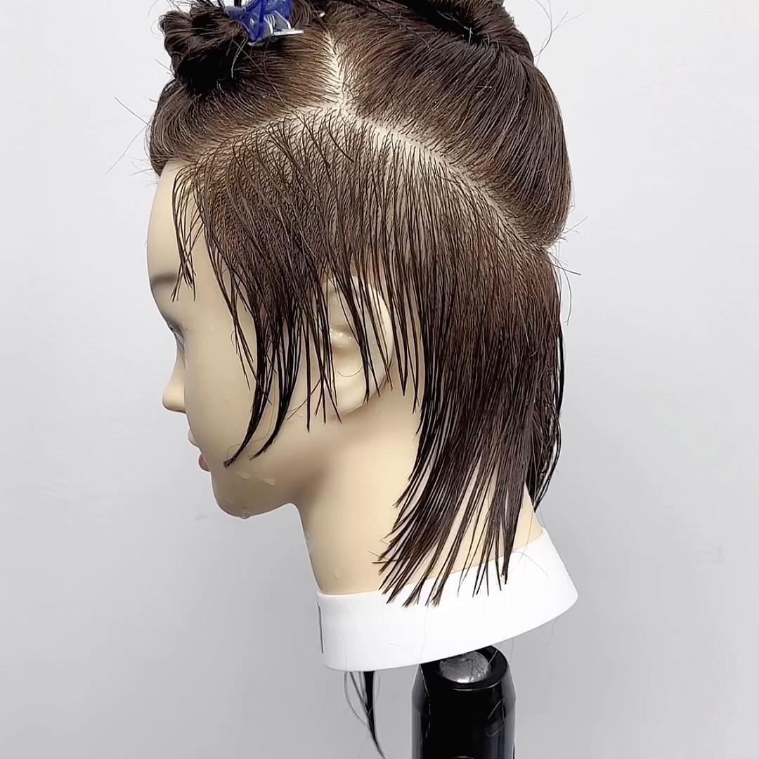 甜美挂耳短发裁剪教程，夏天发型师必学的短发#剪发教程